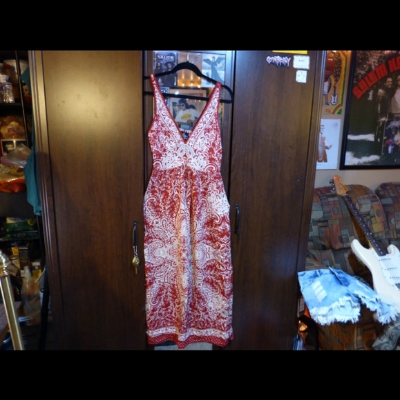 Boho Maxi Dress Red ♥️ - Picture 2 of 8